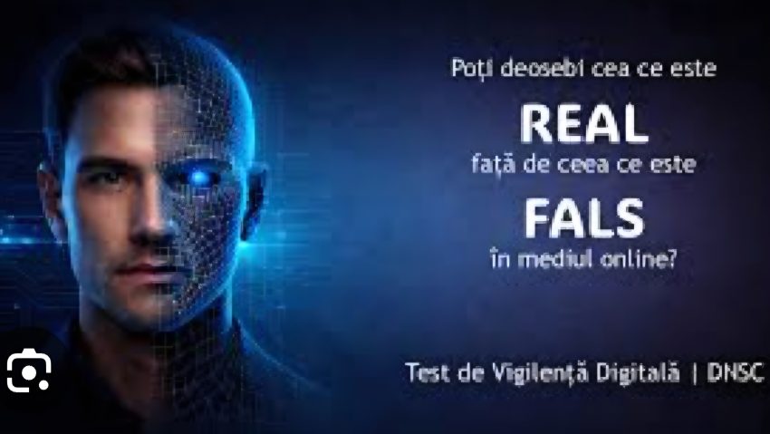 Test de vigilență digitală lansat de DNSC: cât de ușor putem fi păcăliți de deepfake-uri