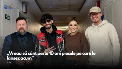 VIDEO| naD, invitat în matinalul București FM: „Vreau să cânt peste 10 ani piesele pe care le lansez acum”