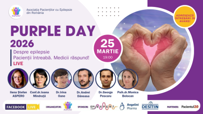 Purple Day 2026: Suport şi solidaritate pentru persoanele cu epilepsie din România