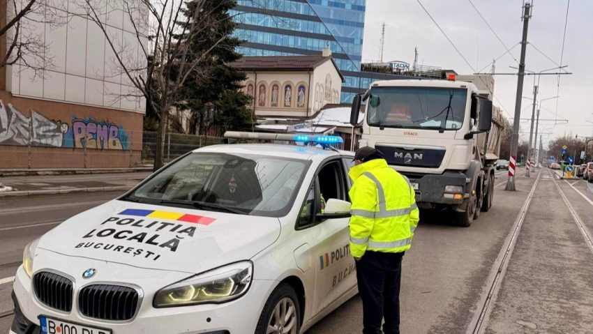 Controale zilnice pentru vehiculele de mare tonaj din București