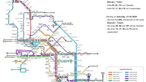Patru linii de transport public, suspendate de sâmbătă