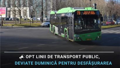 TPBI: Opt linii de transport public, deviate duminică pentru desfăşurarea “Legal Half-Marathon 2026”