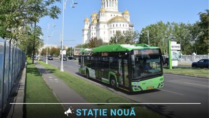 TPBI: Liniile 63 şi N101 vor opri într-o nouă staţie pe Calea 13 Septembrie, de sâmbătă
