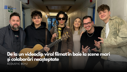 VIDEO| Acoustic Boyz, live la București FM: de la un videoclip viral filmat în baie la scene mari și colaborări neașteptate