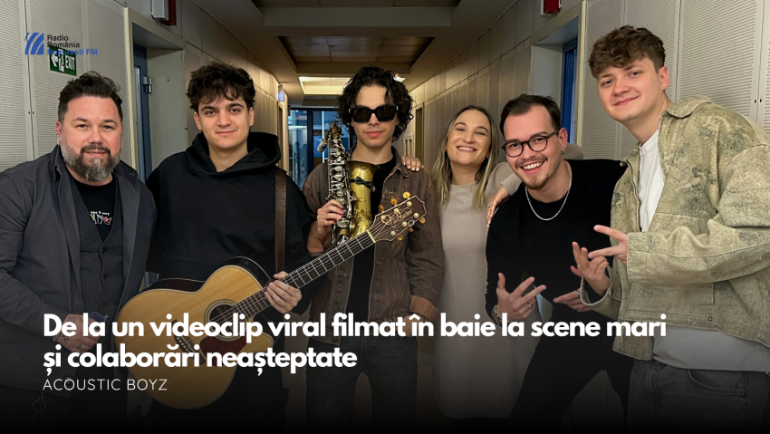 VIDEO| Acoustic Boyz, live la București FM: de la un videoclip viral filmat în baie la scene mari și colaborări neașteptate