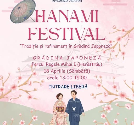Hanami – sărbătoarea primăverii, în Grădina japoneză