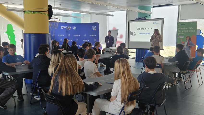 Atelier interactiv despre siguranța pe internet pentru elevii de gimnaziu