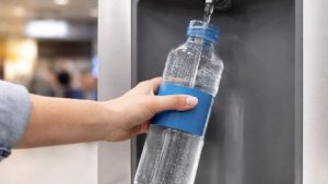 Zece stații de apă potabilă, instalate în aeroporturile din București pentru pasageri