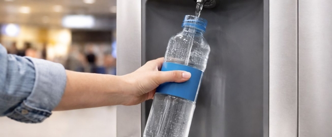Zece stații de apă potabilă, instalate în aeroporturile din București pentru pasageri