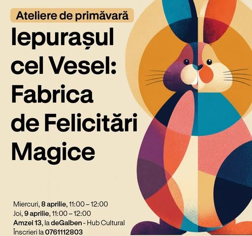 Ateliere de Paști pentru copii, organizate la Hub-ul deGalben din Sectorul 1