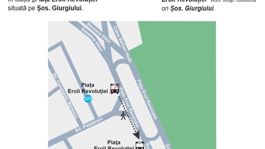Modificare pe traseul liniei 323 de autobuze, de joi