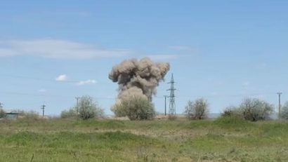 Fragmentele de dronă căzute într-o zonă locuită din municipiul Galați, neutralizate