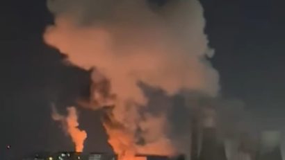 Update: Incendiu la CET Vest din Capitală