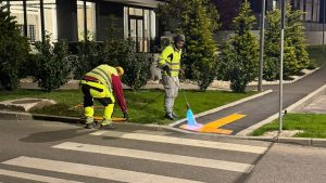 Marcaje tactile pentru persoanele nevăzătoare în sectorul 6