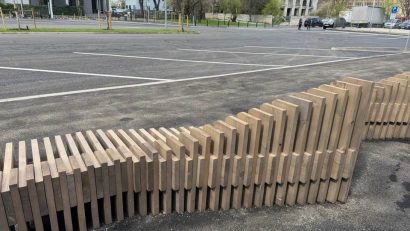 Parcarea pentru microbuze de pe strada Preciziei a fost finalizată