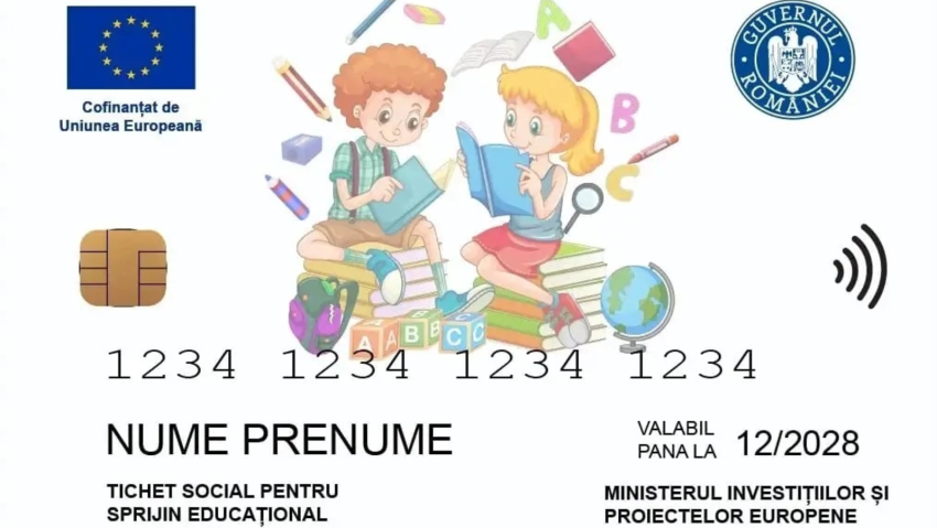 Carduri educaționale de 500 lei pentru mii de copii