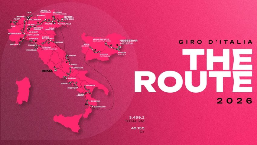 Turul Italiei 2026 începe în Bulgaria. 21 de etape și peste 3.400 km până la Roma