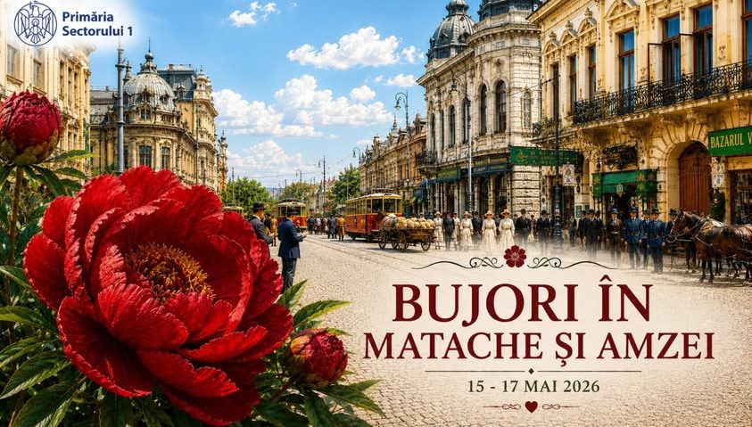 Bujori, concerte și ateliere creative, în Piețele Matache și Amzei!
