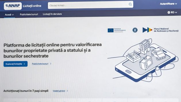 Licitații online pentru bunurile confiscate de ANAF – oricine poate participa! AUDIO