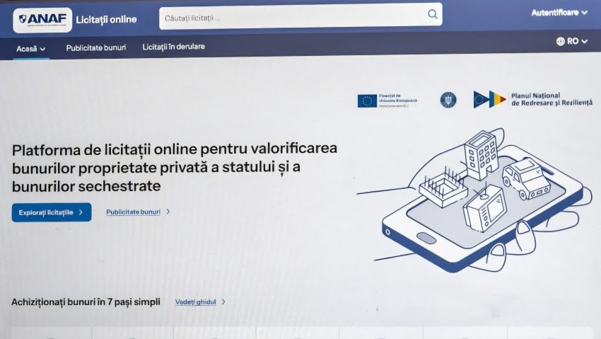 Licitații online pentru bunurile confiscate de ANAF – oricine poate participa! AUDIO