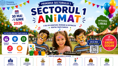 Program special de 1 Iunie în Sectorul 1: trei zile de spectacole, sport și ateliere gratuite pentru copii
