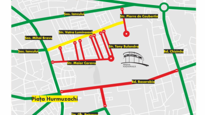 Restricții de trafic în București pentru concertul Iron Maiden de pe Arena Națională