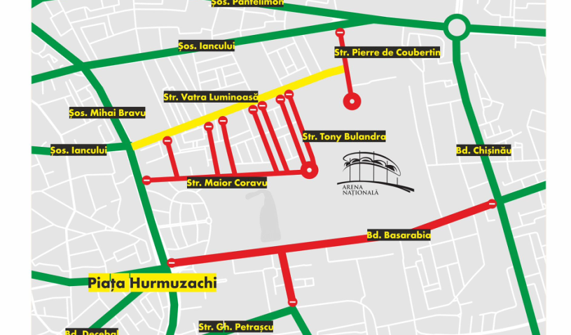 Restricții de trafic în București pentru concertul Iron Maiden de pe Arena Națională