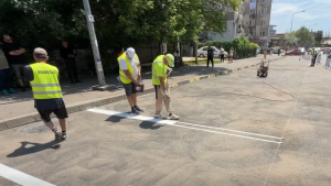 Noi locuri de parcare pentru comercianți, amenajate în spatele Pieței Rahova