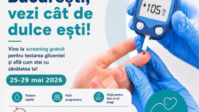 Campania de testare gratuită a glicemiei în Bucureşti, prelungită