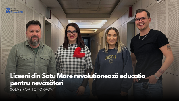 VIDEO| Liceeni din Satu Mare revoluționează educația pentru nevăzători: proiectul InSightEd, premiat la Solve for Tomorrow