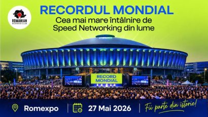 BUCUREȘTI – Nou record mondial pentru cea mai mare sesiune de business speed networking din lume.