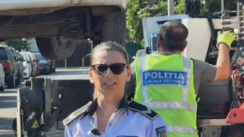 Poliția Locală ridică mașinile abandonate pe domeniul public, în Sectorul 5!