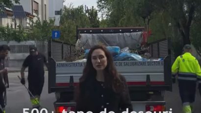 Peste 500 de tone de deşeuri, colectate de pe străzi în ultimele două luni