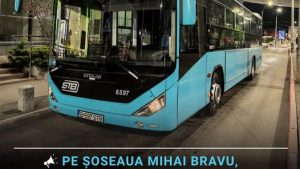Autobuzele liniei 619 vor circula, pe Şoseaua Mihai Bravu, pe calea de rulare a tramvaielor