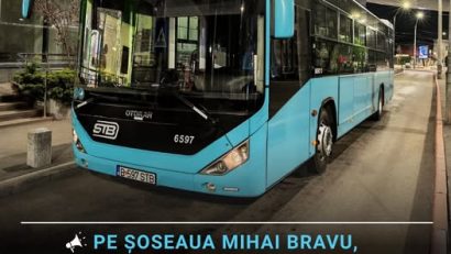 Autobuzele liniei 619 vor circula, pe Şoseaua Mihai Bravu, pe calea de rulare a tramvaielor