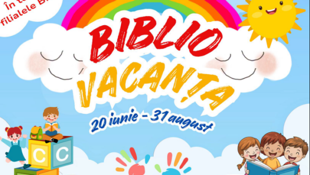 „Bibliovacanța” revine în București. Activități gratuite pentru copii și adolescenți, până la finalul verii