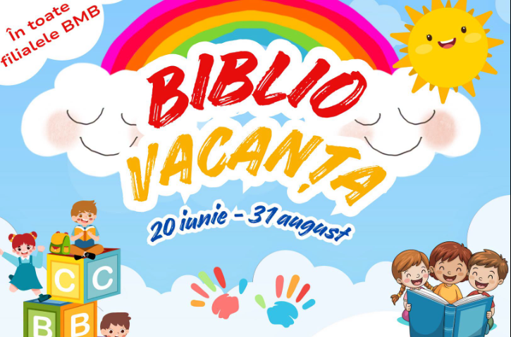 „Bibliovacanța” revine în București. Activități gratuite pentru copii și adolescenți, până la finalul verii