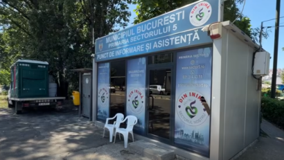 Puncte de prim ajutor și hidratare în Sectorul 5 pe durata caniculei