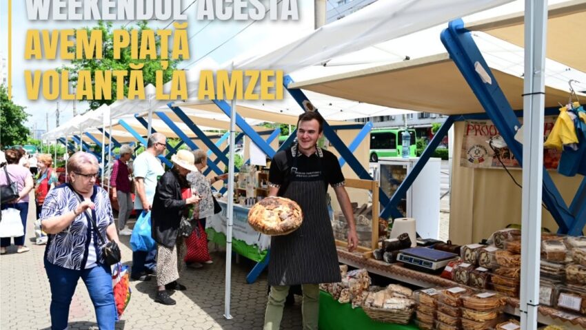 Piaţă volantă a producătorilor autohtoni, în weekend, la Amzei