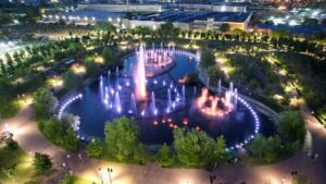 Fântânile arteziene din Parcul Teilor au fost repornite