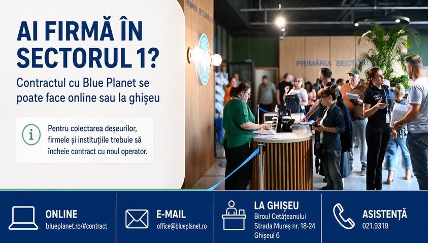 Firmele din Sectorul 1 trebuie să își facă contract cu noul operator de salubritate