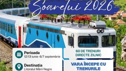 Trenurile Soarelui 2026 au intrat în circulaţie
