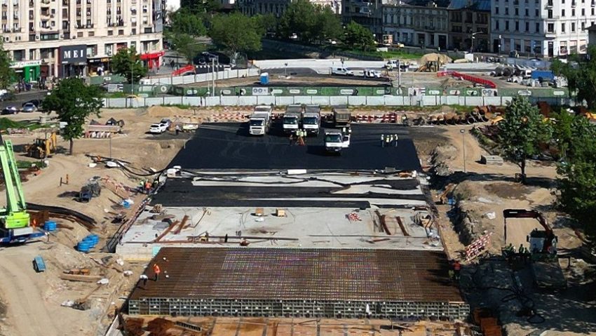 Lucrările la Planșeul Unirii în a patra etapă! Noi restricții de circulație!