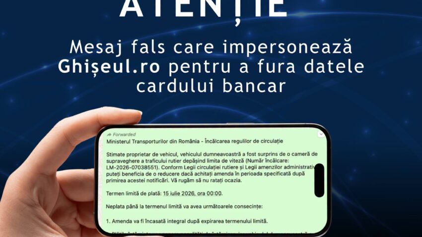 #avertisment pentru șoferi, din partea Directoratului Naţional de Securitate Cibernetică: mesaje false cu amenzi de circulație