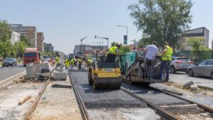 Au început lucrările de asfaltare a liniilor de tramvai de pe Prelungirea Ghencea!