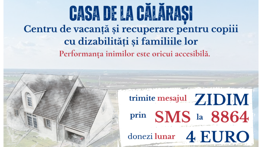 La Călărași va fi construit un Centru de Recuperare de tip Respite Care pentru copiii cu dizabilități și familiile acestora
