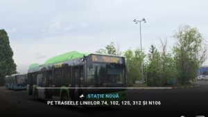 Stație nouă pe traseele liniilor 74, 102, 125, 312 și N106