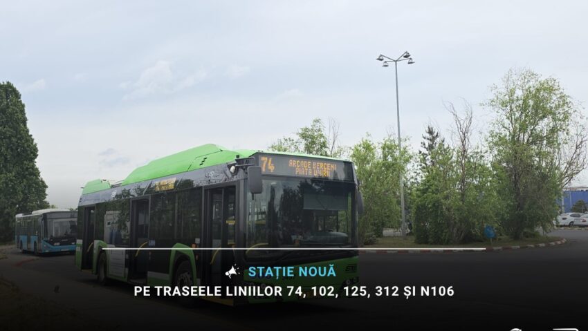 Stație nouă pe traseele liniilor 74, 102, 125, 312 și N106