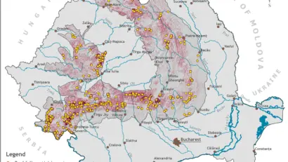 Prima hartă a zonelor cu risc de căderi de roci din România