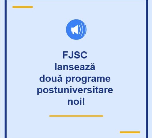 Noi programe postuniversitare, la Facultatea de Jurnalism şi Ştiinţele Comunicării